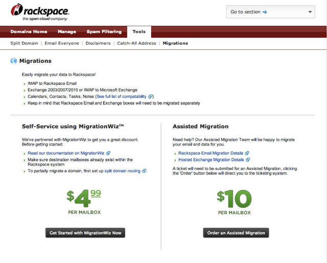 rackspace control panel login