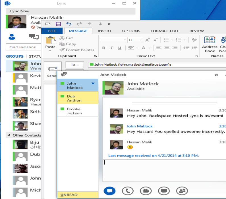 microsoft lync messenger